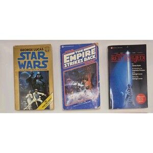Vintage Del Rey Star Wars Paperback Books New Hope Empire Jedi Lot Of 3